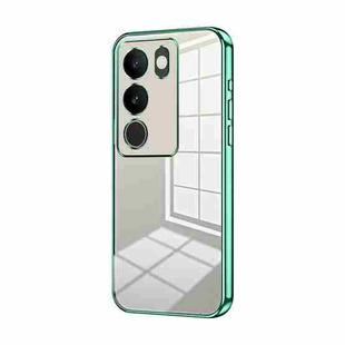 For vivo S17 / S17 Pro / S17t / V29 Transparent Plating Fine Hole Phone Case(Green)