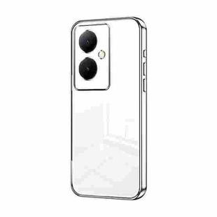 For vivo Y78+ 5G / Y78 / V29 Lite Transparent Plating Fine Hole Phone Case(Silver)