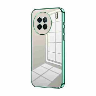 For vivo X90 / X90s Transparent Plating Fine Hole Phone Case(Green)