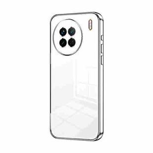 For vivo X90 / X90s Transparent Plating Fine Hole Phone Case(Silver)