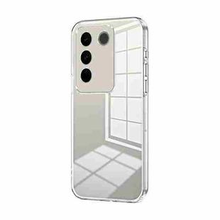 For vivo S16 Pro / S16 / V27 / V27 Pro Transparent Plating Fine Hole Phone Case(Transparent)