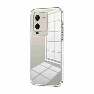 For vivo S15 Pro / V25 Pro Transparent Plating Fine Hole Phone Case(Transparent)