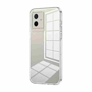 For vivo T2x Transparent Plating Fine Hole Phone Case(Transparent)