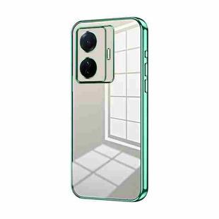 For vivo S15e / T1 Pro Transparent Plating Fine Hole Phone Case(Green)