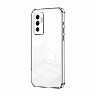 For vivo S10e / V23e 4G/5G / Y75 4G Transparent Plating Fine Hole Phone Case(Silver)