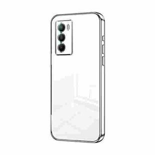 For vivo T1 / iQOO Neo5 SE Transparent Plating Fine Hole Phone Case(Silver)