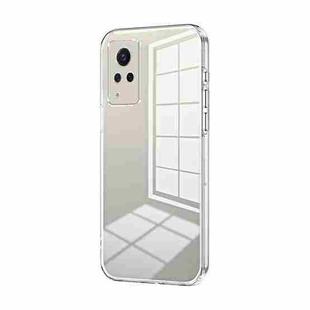 For vivo S9 Transparent Plating Fine Hole Phone Case(Transparent)
