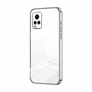 For vivo S7 / V20 Pro Transparent Plating Fine Hole Phone Case(Silver)