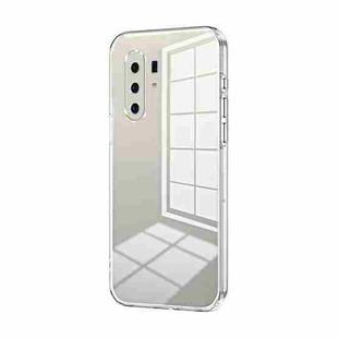 For vivo X30 Pro Transparent Plating Fine Hole Phone Case(Transparent)