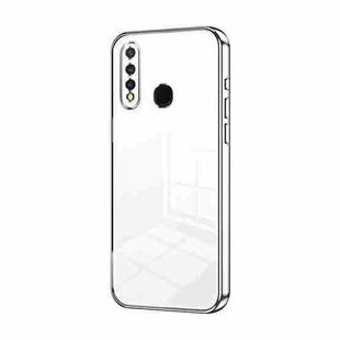 For vivo Y5s / U3 / Z5i / U20 / Y19 Transparent Plating Fine Hole Phone Case(Silver)