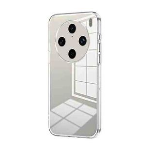 For vivo X100s Pro Transparent Plating Fine Hole Phone Case(Transparent)