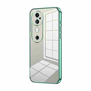 For vivo S19 Transparent Plating Fine Hole Phone Case(Green)