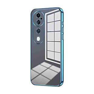 For vivo S19 Pro Transparent Plating Fine Hole Phone Case(Blue)