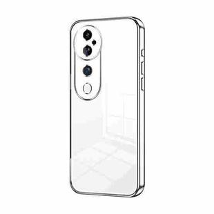 For vivo S19 Pro Transparent Plating Fine Hole Phone Case(Silver)