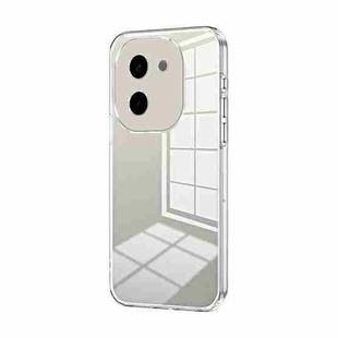 For vivo Y200 Transparent Plating Fine Hole Phone Case(Transparent)