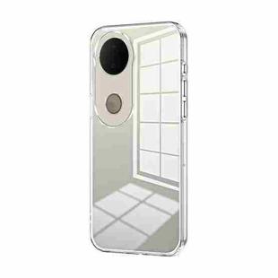 For vivo S20 Transparent Plating Fine Hole Phone Case(Transparent)