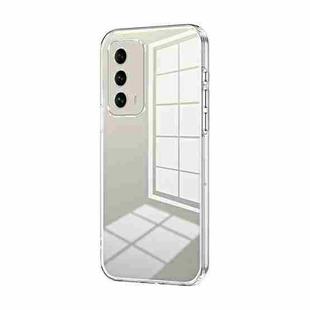 For Meizu 18 / 18s Transparent Plating Fine Hole Phone Case(Transparent)