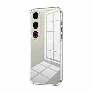 For Meizu 21 Note Transparent Plating Fine Hole Phone Case(Transparent)