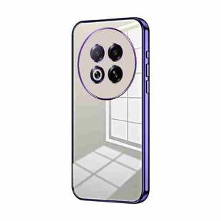For Meizu Note 16 Pro Transparent Plating Fine Hole Phone Case(Purple)