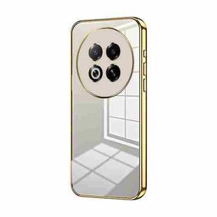 For Meizu Note 16 Pro Transparent Plating Fine Hole Phone Case(Gold)