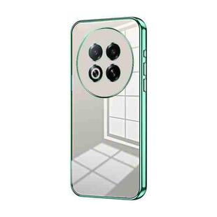 For Meizu Note 16 Pro Transparent Plating Fine Hole Phone Case(Green)