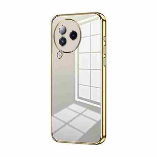 For Xiaomi Civi 3 Transparent Plating Fine Hole Phone Case(Gold)