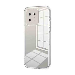 For Xiaomi 13 Transparent Plating Fine Hole Phone Case(Transparent)