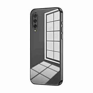 For Xiaomi Mi CC9e / Mi A3 Transparent Plating Fine Hole Phone Case(Black)
