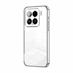 For Xiaomi 15 Transparent Plating Fine Hole Phone Case(Silver)