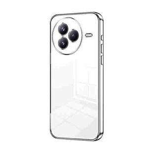 For Xiaomi Civi 5 Pro Transparent Plating Fine Hole Phone Case(Silver)