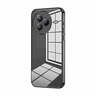 For Xiaomi Civi 5 Pro Transparent Plating Fine Hole Phone Case(Black)