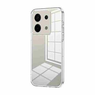 For Xiaomi Redmi Note 13 Pro 5G Transparent Plating Fine Hole Phone Case(Transparent)