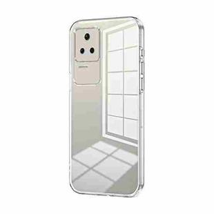 For Xiaomi Redmi K40S / Poco F4 Transparent Plating Fine Hole Phone Case(Transparent)
