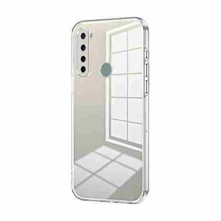 For Xiaomi Redmi Note 8 / Note 8 2021 Transparent Plating Fine Hole Phone Case(Transparent)