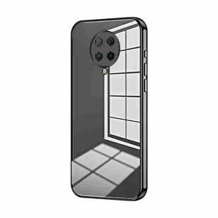 For Xiaomi Redmi K30 Pro / K30 Ultra Transparent Plating Fine Hole Phone Case(Black)