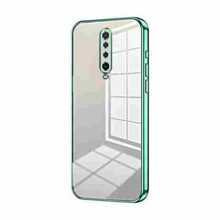 For Xiaomi Redmi K30 / K30 5G Transparent Plating Fine Hole Phone Case(Green)