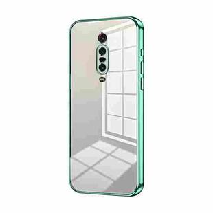 For Xiaomi Redmi K20 / K20 Pro Transparent Plating Fine Hole Phone Case(Green)