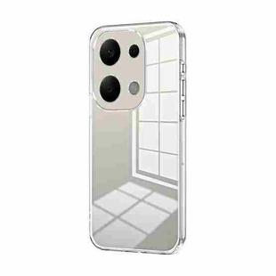 For Xiaomi Redmi Note 13 Pro 4G Transparent Plating Fine Hole Phone Case(Transparent)