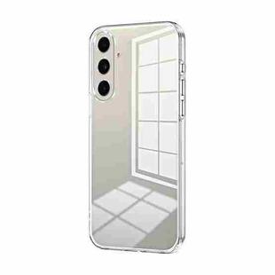 For Samsung Galaxy C55 Transparent Plating Fine Hole Phone Case(Transparent)