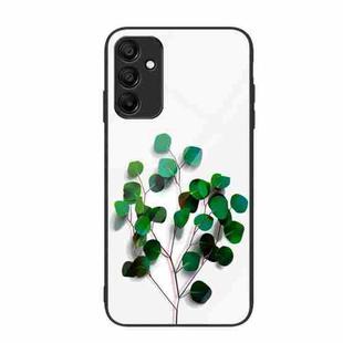 For Samsung Galaxy A15 4G Colorful Painted Glass Phone Case(Sapling)