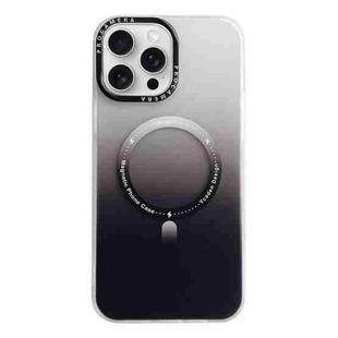 For iPhone 13 Pro MagSafe IMD Gradient PC Hybrid TPU Phone Case(Black)