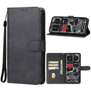 For Nothing Phone 2a Leather Phone Case(Black)