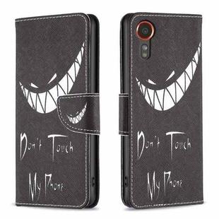 For Samsung Galaxy Xcover 7 Colored Drawing Pattern Leather Phone Case(Smirk)