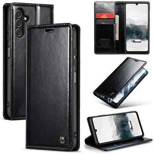 For Samsung Galaxy A15 CaseMe 003 Crazy Horse Texture Flip Leather Phone Case(Black)