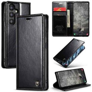 For Samsung Galaxy A35 5G CaseMe 003 Crazy Horse Texture Flip Leather Phone Case(Black)