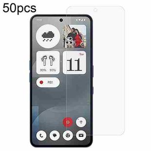 For Nothing Phone 3a 50pcs 0.26mm 9H 2.5D Tempered Glass Film