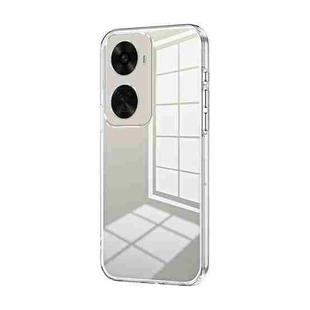 For Huawei nova 11 SE Transparent Plating Fine Hole Phone Case(Transparent)