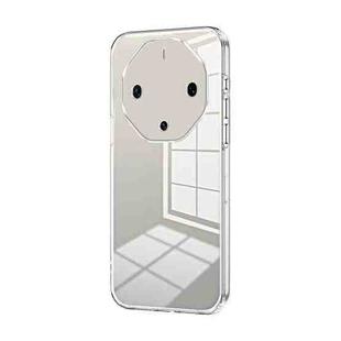 For Huawei Mate 60 RS Ultimate Transparent Plating Fine Hole Phone Case(Transparent)