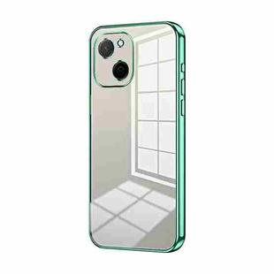 For Huawei Maimang A20 Transparent Plating Fine Hole Phone Case(Green)