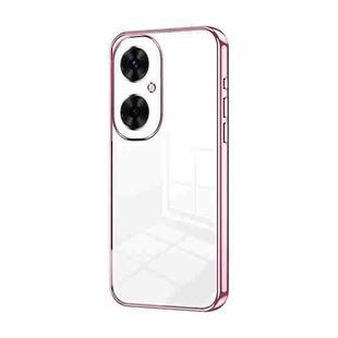 For Huawei Maimang 20 / nova 11i Transparent Plating Fine Hole Phone Case(Pink)